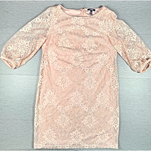 Chaps Ralph Lauren Womens Floral Shift Dress 3/4 Sleeve Women's Size 14 - Picture 1 of 8